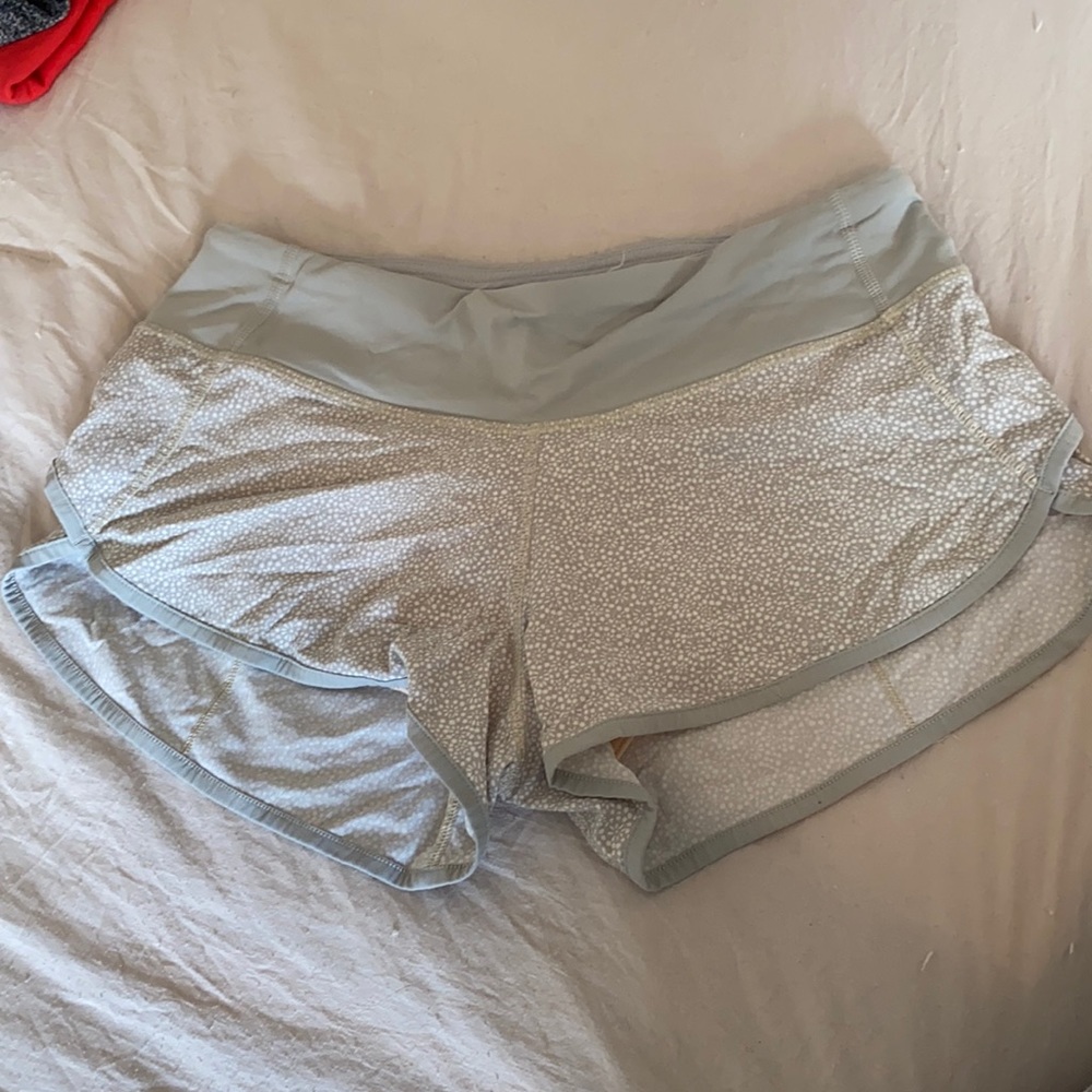 Super cute pattern lululemon size 4 shorts